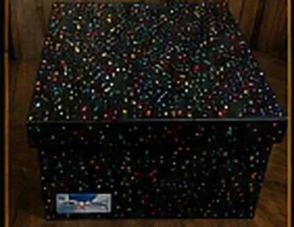 Zapatera personalizada con acabado Galaxy