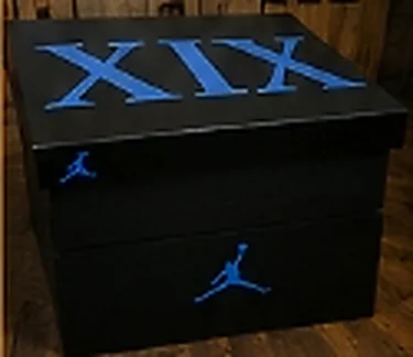 Zapatera personalizada modelo XIX azul